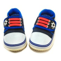 Jual Sepatu bayi anak laki-laki denim bunyi Babykiddies Murah