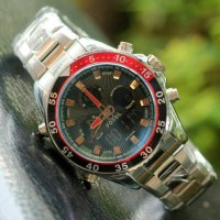 jam tangan pria dual time fossil sporty