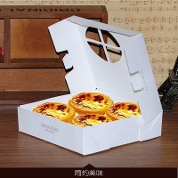 Jual box egg tart tantart pie susu kotak kue cake acara sovenir hadiah wrap Murah