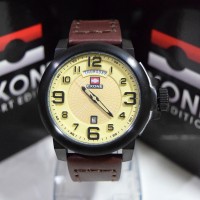 Jam Tangan Exone 8866229 Black List Plat Cream Men Original