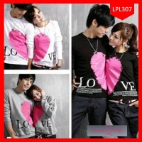 Jual Fashion Baju Couple Love Valentine Terlaris | Kaos Couple Love Murah
