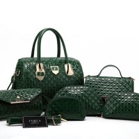 Tas Furla Speedy Glossy Emboss 6in1 HIJAU 3219