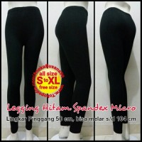 Jual Celana Legging Hitam Spandex Micro | Leging | Black | Panjang Murah