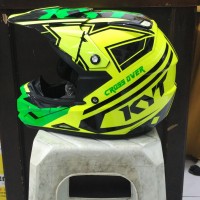 Helm KYT Cross Over KRacing Super Fluo K Racing Fullface