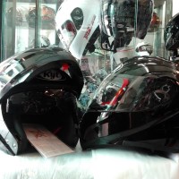 Helm KYT RRX Solid Glossy Modular Visor Flip up Fullface Original