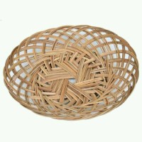 Piring rotan lidi buatan Cirebon