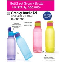 Jual Tupperware Groovy Bottle Eco 750 ml Tempat Minum Botol 750ml Murah