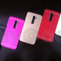 LG G3 Stylus Bumper Armor Motomo Brushed Metal Hard Cover Case