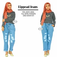 Jual ripped jeans pants - celana murah - jogger - bawahan wanita Murah