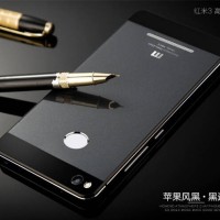 Jual Alumunium Tempered Glass Case iPhone Style Xiaomi redmi 3 s /pro Murah