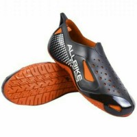 Jual Sepatu boot karet Allbike Oranye Hijau Bikers gowes Murah
