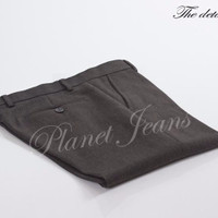 Celana Bahan kain formal untuk kerja slimfit pria / cowok CF01-BLACK
