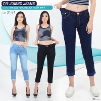 Celana 7/9 Stik Balik Jumbo Jeans Pants Girl Wanita Women Denim
