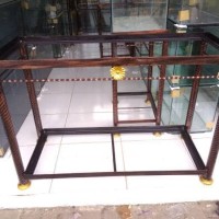 Rak besi aquarium 100x40 Murmer Kuat dan tahan lama