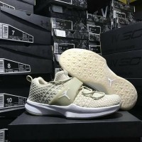 SEPATU BASKET JORDAN TRAINER 2 FLYKNIT CREAM WHITE REPLIKA BOX ORI