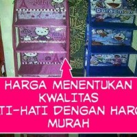 Jual promo rak sepatu susun 9 karakter gantung bukan rak tas atau jilbab Murah