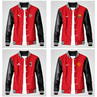 Jual termurah JAKET VARSITY KULIT BOLA MERAH PREMIUM Murah