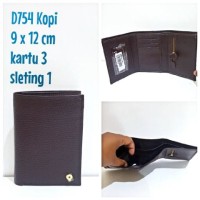Dompet Pria Cowok Kulit Papillon Original D754 Kopi
