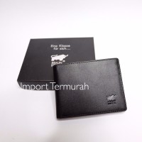 DOMPET TIPIS KULIT ASLI PRIA COWO TIDUR IMPORT BRANDED BB 013 BLACK