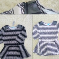 Jual Jual Pakaian Wanita Blouse Peplum Motif Batik murah Murah