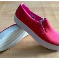 Jual JUAL SEPATU SNEAKERS WEDGES SPORTY VANS - RED Murah