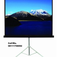TRIPOD SCREEN 70 INCI UKURAN 180 X 180 CM