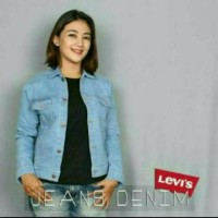 Jaket Wanita Jeans/Denim/Levis Premium Jumbo Blueblitz/Biru Telor Asin