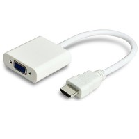 Kabel Adapter HDMI ke VGA Female - HD008 - White