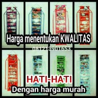Jual promo rak sepatu susun 9 karakter gantung bukan rak tas atau jilbab Murah