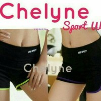 Celana sport pants pendek 2 lapis /celana senam / fitness / gym