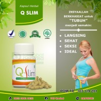 Jual Suplemen Diet Herbal Obat Pelangsing Penurun Berat Badan BPOM - Q Slim Murah