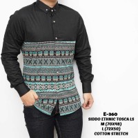 Jual Baju Sanvanina Kemeja Pria Siddo Ethnic Tosca LS Murah