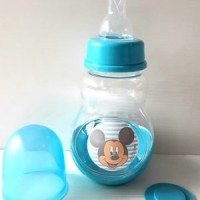 Jual Botol Susu Bayi Lynea Mickey Mouse Miki Blue 150ml BPA Free Murah