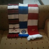 Jual Original Scarf/Syal Arsenal Chelsea (Mint 90%) Milan Stok Kosong Murah