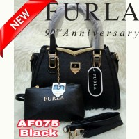 Tas wanita import Tas import FURLA tas kerja tas batam / 075 HITAM