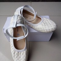Jual sepatu balet anak karenina putih ada tali bisa lepas size 31 - 35 Murah