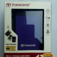Jual HARRDISK USB 3.0 Portable StoreJet 25H3 1TB Transcend (Purple) Murah