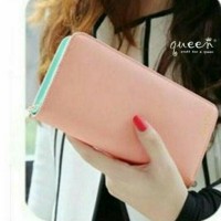 Dompet Panjang Wanita Import Murah Untuk Ke Pesta / Kantor - Pink