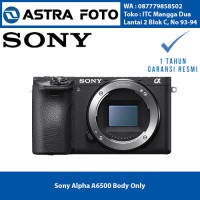 Sony Alpha A6500 Body Only Kamera Mirrorless Garansi Resmi