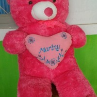 TEDY BEAR LOVE JUMBO BORDIR NAMA