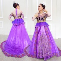 KEBAYA GAUN PENGANTIN MODERN MUSLIM FREE PETYCOAT&KAMISOL