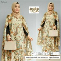 Dress Batik Solo. Cape Batik Merak Papua Series