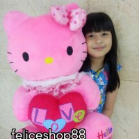 Jual boneka hello kitty besar jumbo love Murah
