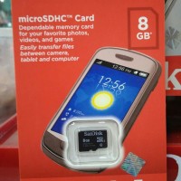 memory card kartu mmc memori hp sandisk microsd 8gb micro sd 8 Gb