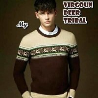 Jual Virgoun Deer Tribal Pakaian Baju Sweater Rajut Korea Pria Murah