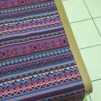 Jual Taplak Meja Kanvas | Table Runner | Taplak Meja Tamu- Tribal Pink Biru Murah