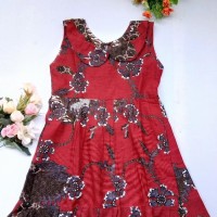 dress batik anak jogja murah katun red