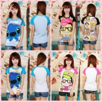 kaos anak abg/remaja hello karakter hello kitty