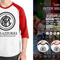 Raglan Inter Milan 01 - Tshirt Bola - Baju Kaos Oblong Distro Rivrez