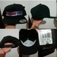 Topi RVCA Fresh Cut Black Snapback Original